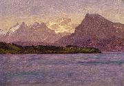 Albert Bierstadt Alaskan Coastal Range painting